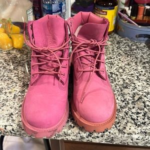Girls 3.5 Timberland Pink
